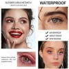 Mascara Coloré, MKNZOME 6 Couleurs Mascara Waterproof Longue Tenue Mascara Fibre de Soie 4d Maquillage Femme Yeux pour Hallow