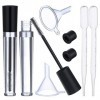 Tube Mascara Vide et Brosse pour Cils, Tube et Baguette de Mascara Vide 2pc 8ml, Entonnoirs pour Huile de Ricin, Bouteille Re