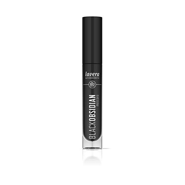 lavera Black Obsidian Mascara -Black - Longueur infinie - Définition et volume maximums - Sans coller & sans effet paquet - v