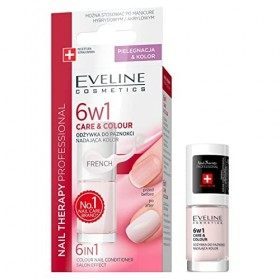 Eveline Cosmetics Nail Thérapie Condition professionnelle des ongles avec couleur 6in1, 5 ml, français