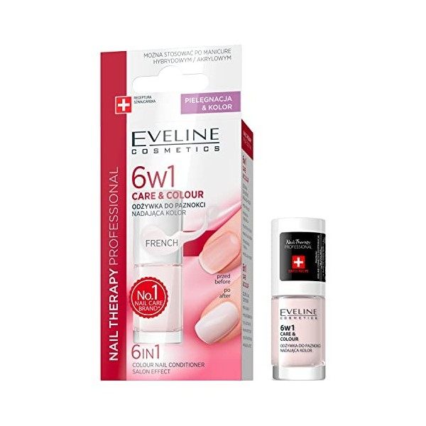 Eveline Cosmetics Nail Thérapie Condition professionnelle des ongles avec couleur 6in1, 5 ml, français