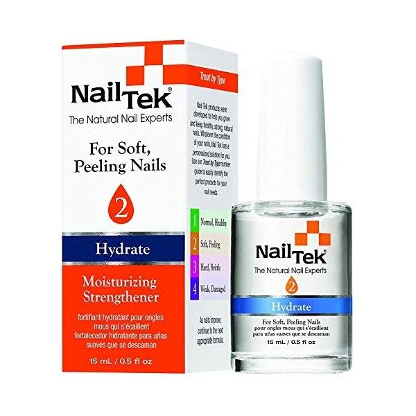 Nailtek Hydration Therapy for Soft Peeling Nails, 0.5 Fluid Ounce by Nail Tek