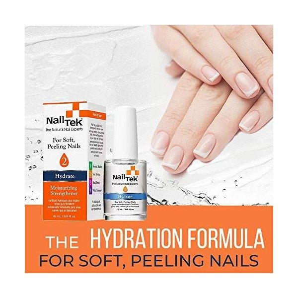 Nailtek Hydration Therapy for Soft Peeling Nails, 0.5 Fluid Ounce by Nail Tek