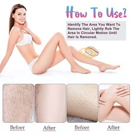 Épilateur dépilation Physique indolore,Epilateur En Cristal,Gomme à cheveux en cristal,Portable Gomme À Cheveux en Cristal, 