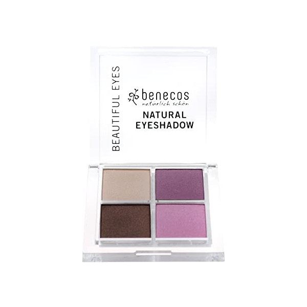 benecos - natural beauty Ombre à paupières 4 couleurs Coffee&Cream Bio 8g