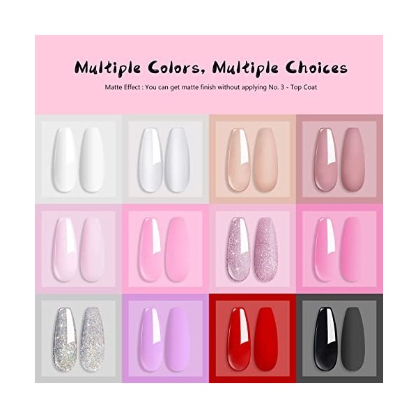 Dip Powder Poudre, Kit Poudre Ongle, Dip Powder Kit, Dipping Powder Nails Kit, Dip Powder System Starter Nail Kit, French Nai