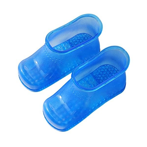 FRCOLOR Chaussures De Bain De Pieds Chaussures De Trempage Des Pieds Spa Épurateur De Pieds Massage Pour Hommes Bleu