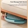 Haofy Baignoire à Pieds Pliable Portable Silicone Massage des Pieds Seau de Bain MéNage Pied Spa Bassin RéTracté et Plié Poig