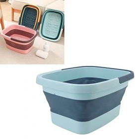 PENO Masseur Pliable en Silicone pour Bain de Pieds Bain de Pieds Portable écologique avec poignée pour Un Usage Domestique B