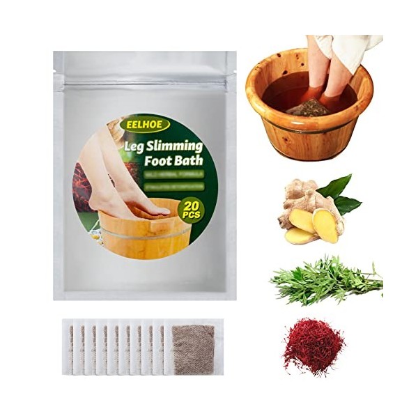 10/20 Pack Ginger Foot Soak, Foot Care Foot Relax, Chinese Herbal Foot Bath, Natural Mugwort Herb Foot Soak, Improve Sleep Qu