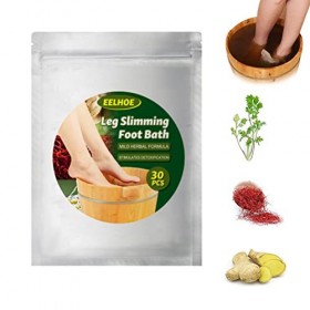 Hiraith Lymphatic Drainage Ginger Foot Soak, 20 / 30pcs Foot Soak Pack,Leg Slimming Foot Bath,Sac de Bain de Pieds au Gingemb