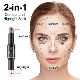 FV Contouring Stick, Stick Contouring Maquillage Visage, Highlighter Maquillage Résistant à Leau et de Longue Durée, Texture