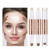 2 en 1 Contour Foundation Stick Double Head Contour Pen Surligneurs Crayon de contour des ombres surligneurs pour le visage B