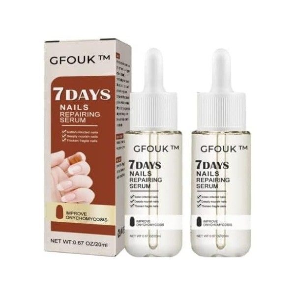 GFOUK Sérum de croissance et de renforcement des ongles 7 jours,Sérum de croissance et de force des ongles,Traitement de croi