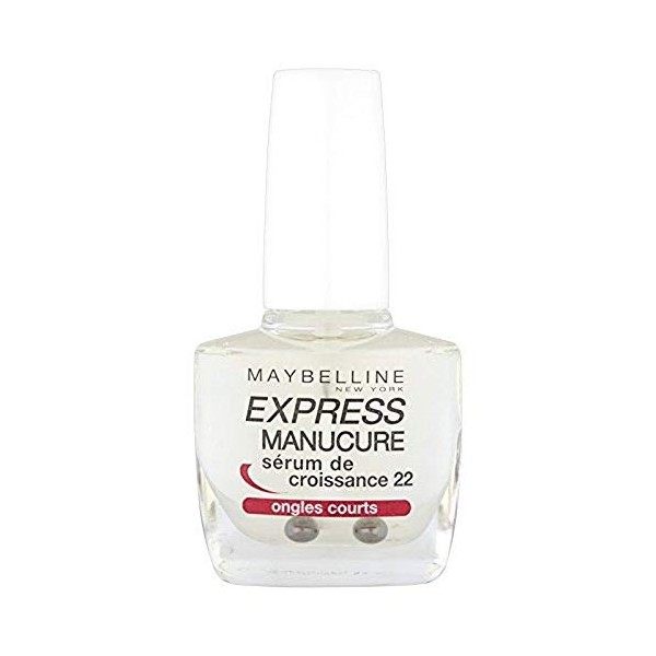 Maybelline New York - Sérum de Croissance pour Ongles Courts - 22 Ingrédients Actifs - Express Manucure