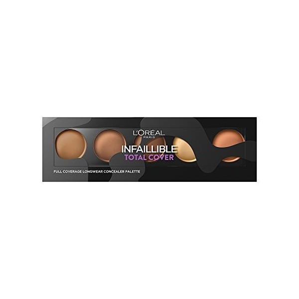 LOréal Paris Infaillible Total Cover correcteur palette couverture totale longue durée pour peaux sombres