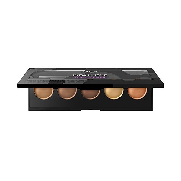 LOréal Paris Infaillible Total Cover correcteur palette couverture totale longue durée pour peaux sombres