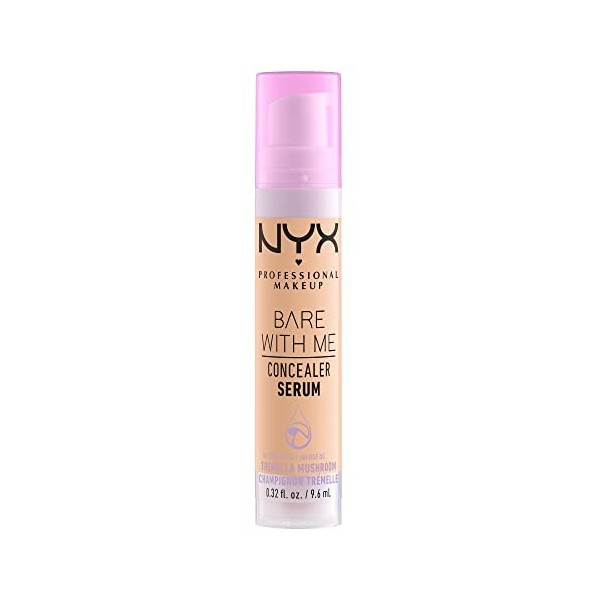 NYX Professional Makeup Sérum Correcteur Bare With Me, Naturel, Couvrance Moyenne, Teinte : Beige, 9,6 ml