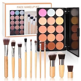 FantasyDay® 15 Couleurs Palettes de Maquillage Crème Correcteur Contour Palette Anti-cernes Mettez en Surbrillance Camouflage