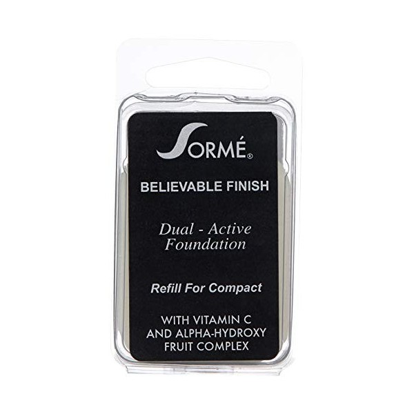 Sorme Cosmetics Believable Finish Powder Foundation - Natural Buff For Women 0.23 oz Foundation Refill 