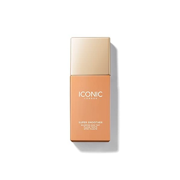 ICONIC London Super Smoother Blurring Skin Tint | Light to Medium Coverage Matte Makeup Foundation| Enriched with Vegan Colla