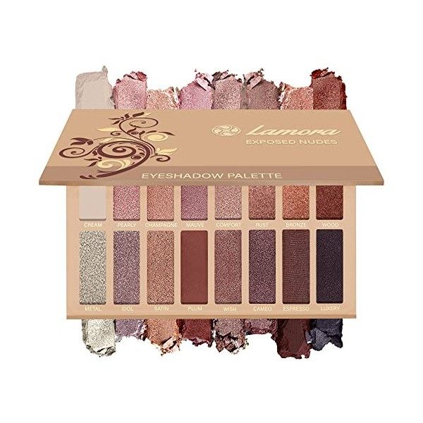 Palette Fard À Paupière Maquillage Yeux - Nude 16 Couleurs Shimmer Matte Ultra Pigmenté Ombre A Paupière