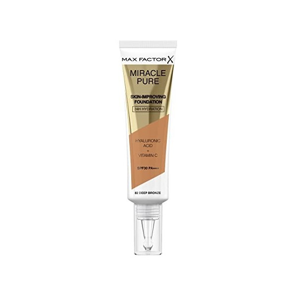 MIRACLE PURE FOUNDATION 82 DEEP BRONZE 30ML