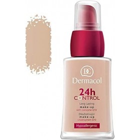 Dermacol - Fond de Teint Couvrant Professionnel 24H Control, Avec Coenzyme Q10 Pour Peaux Sèches et Grasses, Longue Durée et 