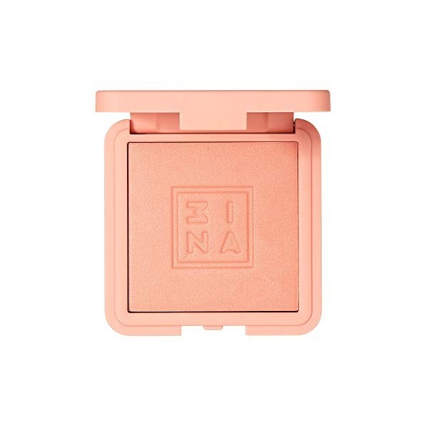 3INA MAKEUP - The Blush 310 - Pêche - Pinceau maquillage crème liquide ou poudre - Brosses synthétiques douces et compactes -