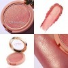 Oulac Blush Fard à joues Metallique Briller | Eclat Naturel | Couleur Riche| Maquillage Végétalien | 4.8g Sweet Date F03