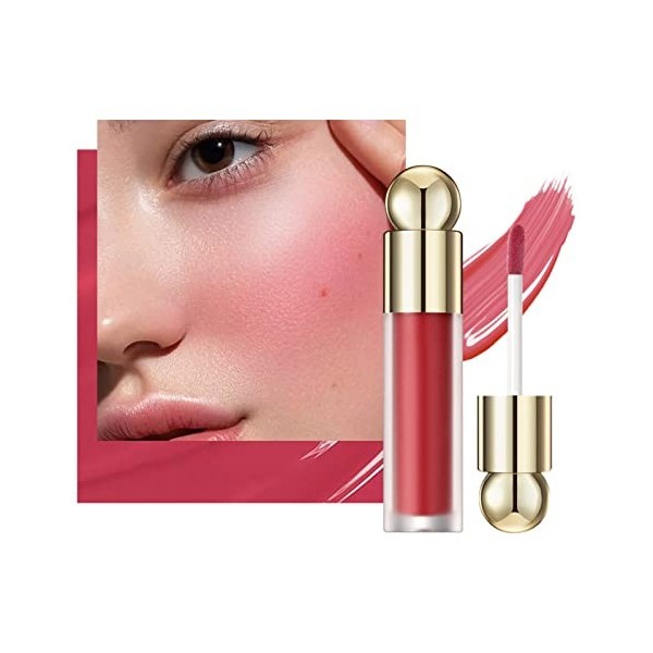 Blush liquide Velvet pour joues – Formule crémeuse Greyghost hautement pigmentée, se mélange facilement au bâton de blush, fa