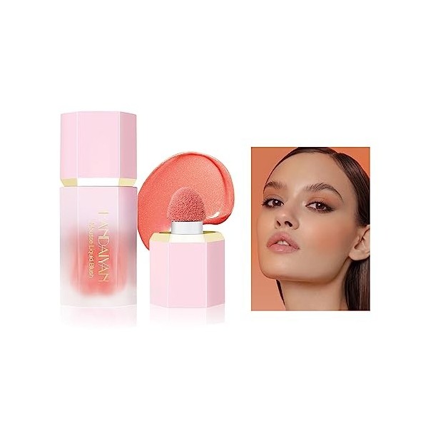 Blush Liquide Pour Joues, Maquillage Blush Liquide en Gel, Texture Léger Fards à Joues Liquides pour Joues, Sensation de Légè