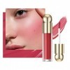 Blush liquide Velvet pour joues – Formule crémeuse Greyghost hautement pigmentée, se mélange facilement au bâton de blush, fa