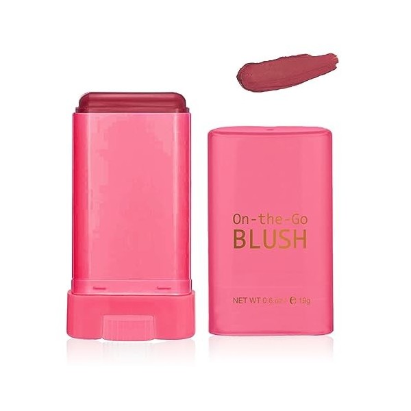 Cream Blush Stick,Multi-Use Blush Stick,Cream Blush Makeup for Cheeks,Cheeks Make Up Blush,Velvet Matte Texture Blush Face St