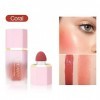 Gl turelifes Cream Liquid blush Cosmetics, blush à coussin dair pour les joues, haute pigmentation, sans poids, mousse de ve