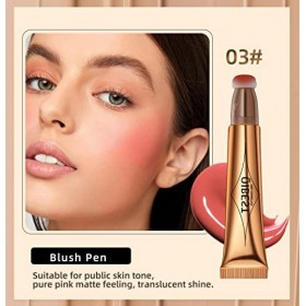 Go Ho Blush liquide, baguette de beauté crème, correcteur liquide pour le visage avec applicateur de coussin, finition mate n
