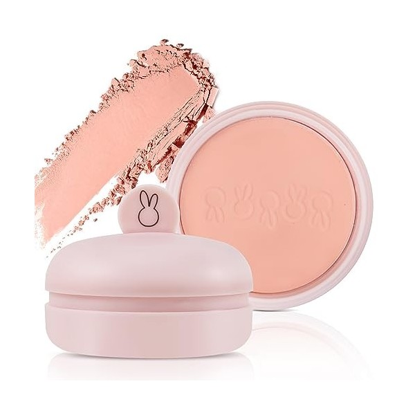 Boobeen Fard à Joues Poudre Pressée Poudre Libre Poudre Cuite Maquillage Visage avec Puff