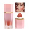 Hoxfly Cream Blush liquide en gel pour les joues,Blush crème léger et aérien,Blush très pigmenté,Blush mat velouté,Blush crèm