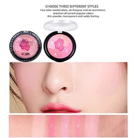 Cotensta Fard à Joue 5 Couleurs, Fard à Joues Pétale, Maquillage Longue Durée, Convient à Tous les Types de Peau, 10g