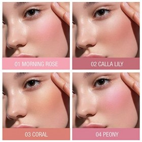 TINTARK Cheeky blush creme poudre, fard a joue blush maquillage makeup palette, Végétarien, sans cruauté et sans talc 05 PEA