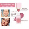 Blush Liquide Pour Joues, Maquillage Blush Liquide en Gel, Texture Léger Fards à Joues Liquides pour Joues, Sensation de Légè