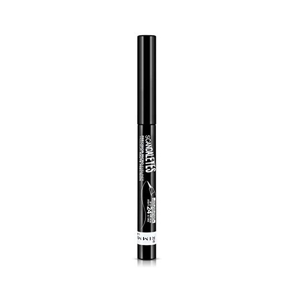 Rimmel - Eyeliner Scandaleyes Precision - Pointe feutre ultra précise - Longue Tenue, sans bavure - 001 Black - 1,1ml