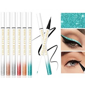 Liquid Eyeliner,Eyeliner Coloré,bâton deye-liner ombre à paupières double extrémité,Colorful Glitter Eyeliner Liquid Shimmer