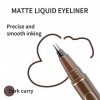 Boobeen Eyeliner liquide ultra fin et précis Stylo Eyeliner liquide imperméable à pointe feutre Séchage rapide Définition lis