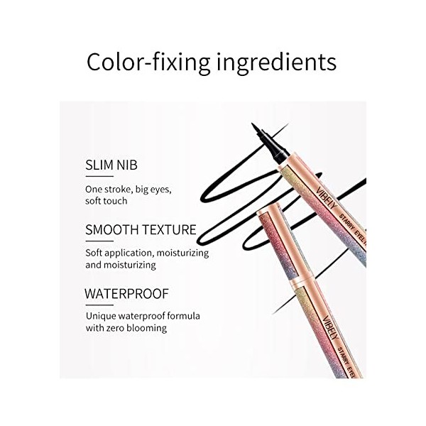 Eyeliner Liquide ImperméAble à LEau Timbre à SéChage Rapide Stylo De Maquillage Pour Les Yeux Longue DuréE Eyeliner CosméTiq