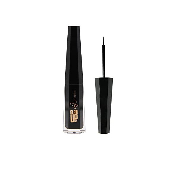 GlamUp Paris - Eye Liner Pinceau Hexagon Ink - Pinceau Ultra Fin et Précis - Longue Tenue Waterproof - Formule Intense et Ul