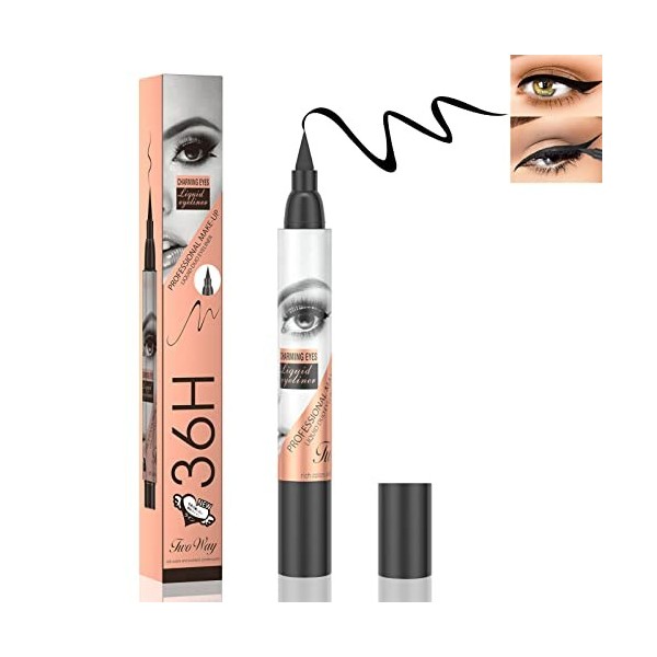 Noir Eyeliner HOUSN Anti-boue Eye-Liner Liquide Résistant à Leau et Longue Tenue,Micro Eye Liner Stylo liquide à Séchage Rap