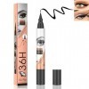 Noir Eyeliner HOUSN Anti-boue Eye-Liner Liquide Résistant à Leau et Longue Tenue,Micro Eye Liner Stylo liquide à Séchage Rap