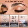 Noir Eyeliner HOUSN Anti-boue Eye-Liner Liquide Résistant à Leau et Longue Tenue,Micro Eye Liner Stylo liquide à Séchage Rap