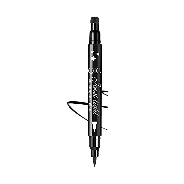 Stylo Eyeliner Imprimé 2 En 1 Stylo Eyeliner Liquide éTanche à SéChage Rapide Stylo Eyeliner Imprimé Visage Stylo Eyeliner Ou